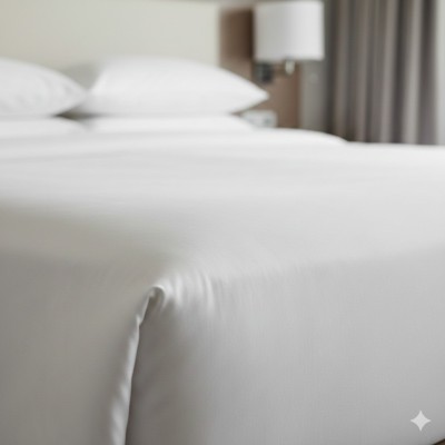 Otel çarşafı Tek kişilik 160x240cm 59 tel pamuk polyester kumaş